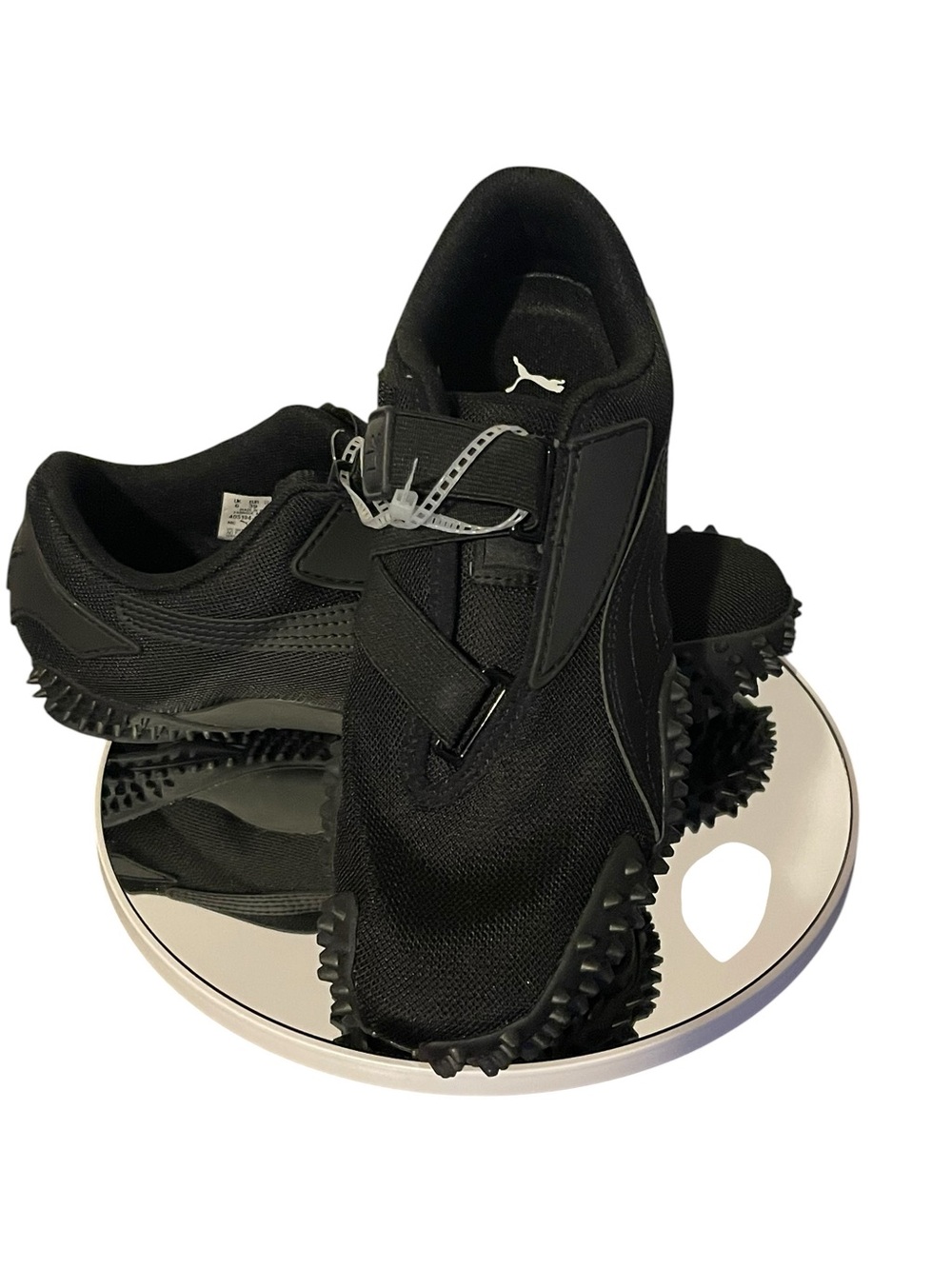 Puma Black Women's Athletic Shoes with Spiked Sole - Picture 4 of 5